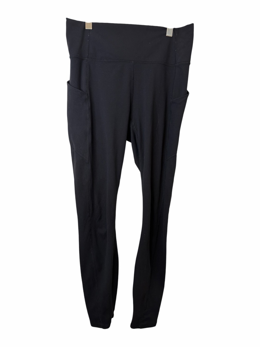 Fabletics Oasis PureLuxe High-Waisted Black Leggings with Side Pockets